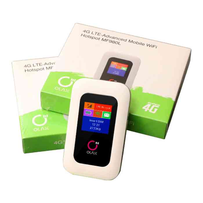 OLAX MF980L 4G LTE 150Mbps Wifi Router Hotspot Mifis With LCD Support